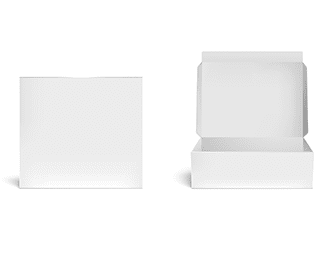 Filling a cardboard box